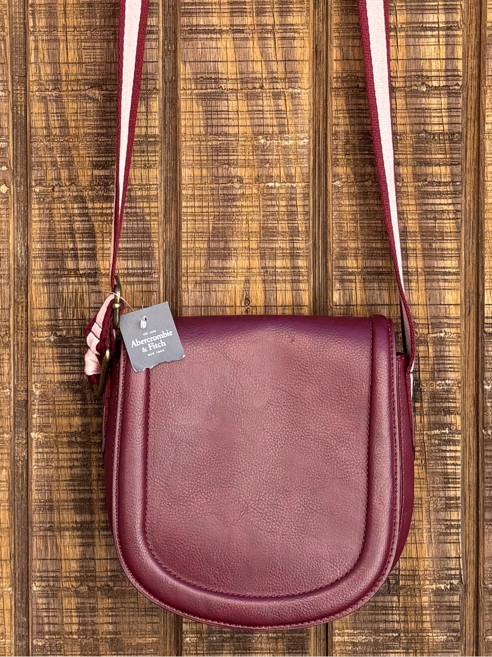 NWTS Abercrombie & Fitch Burgundy Crossbody Purse